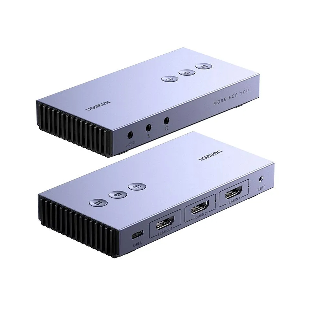 UGREEN Dual HDMI Video Capture Card 4K 30fps with USB Type C for Live ...