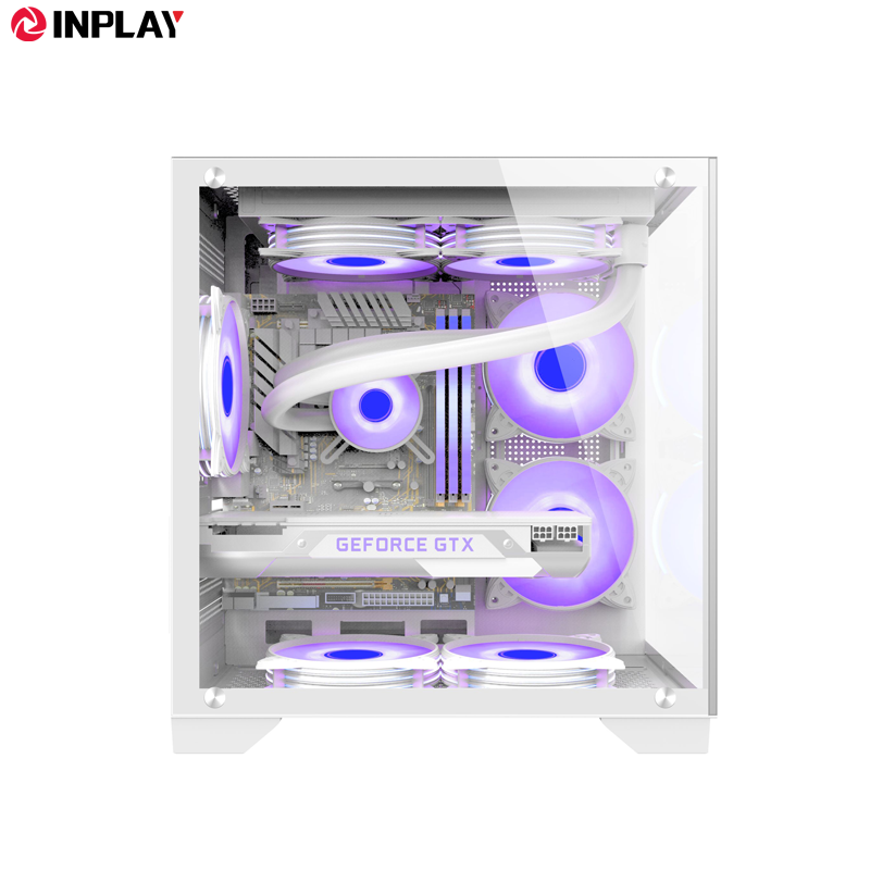 Inplay Seaview S100 Micro Atx Gaming Pc Case With Tempered Glass Desktop Casings For Pc Shopee