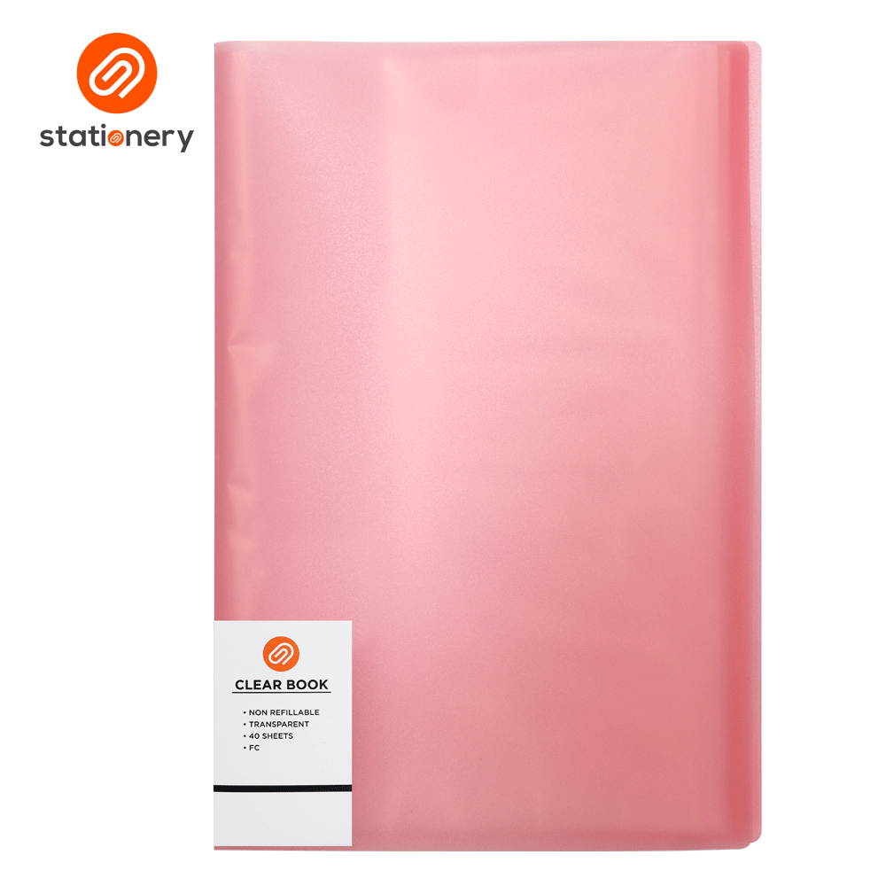 Stationery Clear Book FC - 40 Sheets | Shopee Philippines