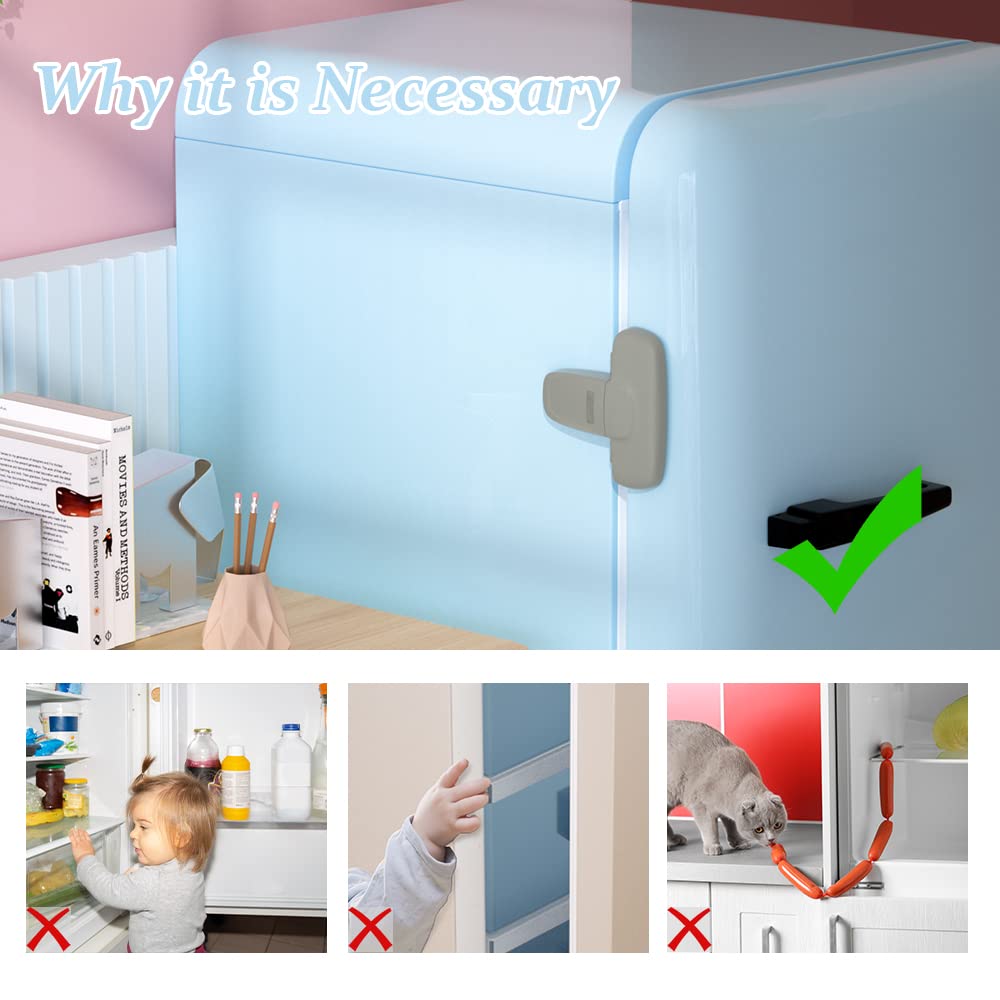Refrigerator Door Fastening Buckle Refrigerator Lock T-type Double ...