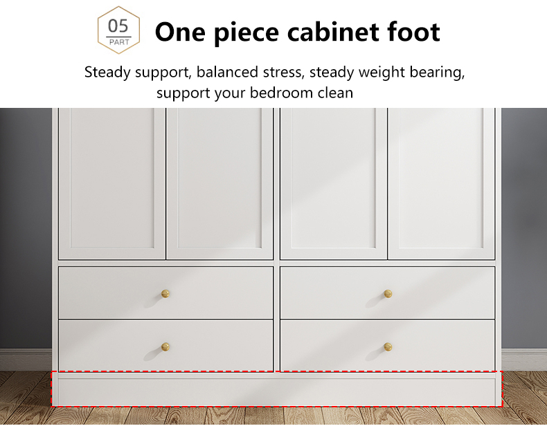 Wardrobe bedroom sliding door simple solid wood locker economical large ...