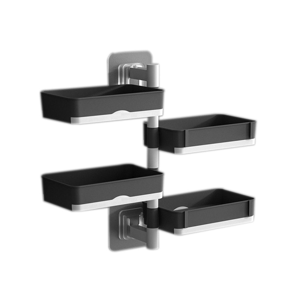 Rotating Soap Box Rack 2/3/4 Layer Thickened Wall Hanging Drain ...