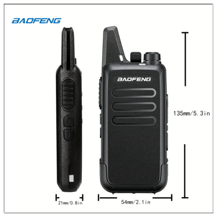 Set Of 2 Baofeng Original BF-T20 T20 5W Portable UHF Mini Two Way Radio ...
