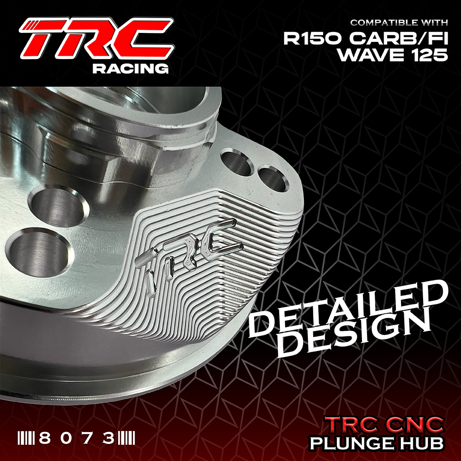 TRC CNC PLUNGE HUB 4 HOLES FOR R150 CARB/FI WAVE 125 8073 | Shopee ...