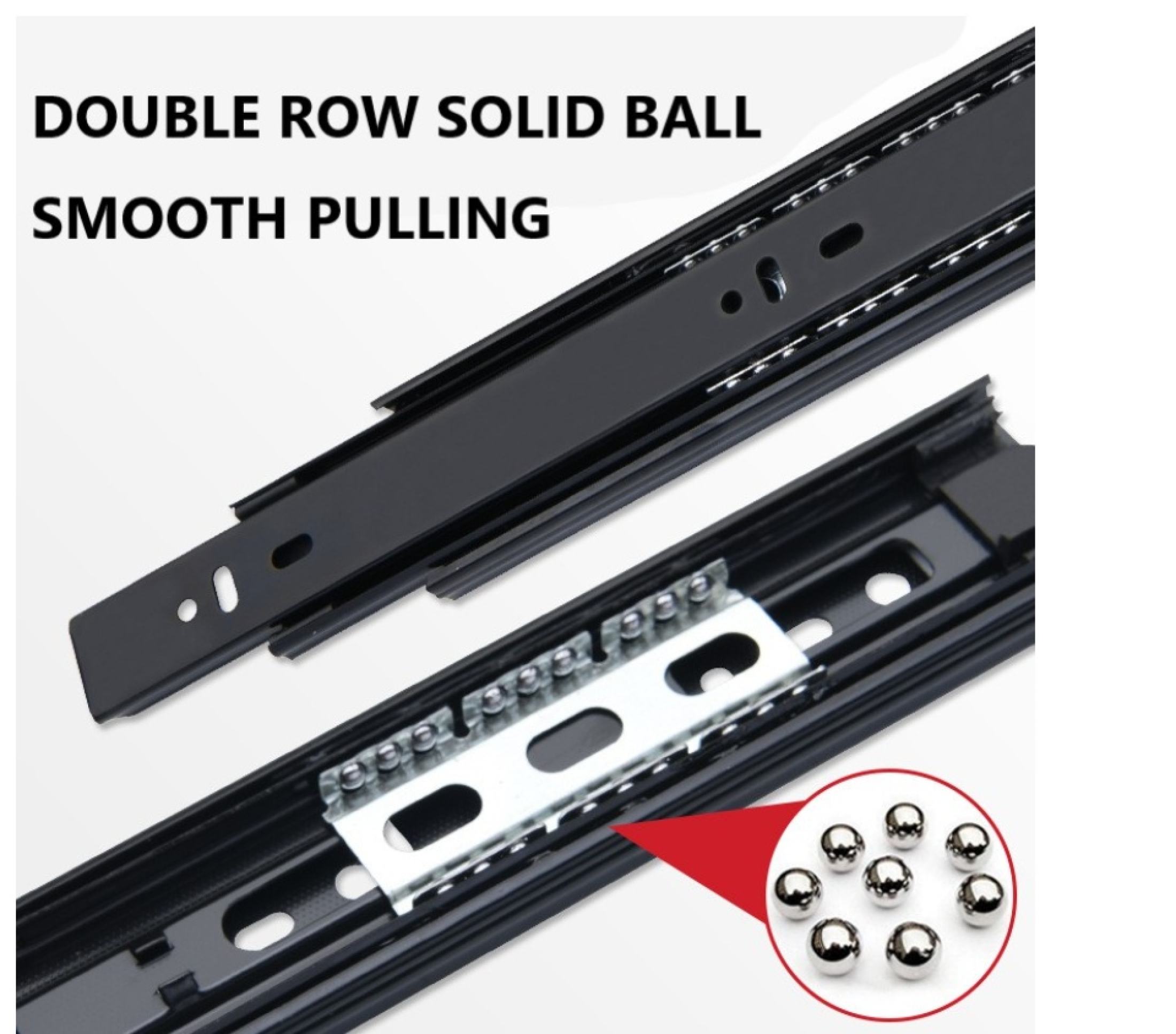 (PER PAIR)Drawer Slide Soft Close Keyboard Drawer Slide For Desk Drawer ...