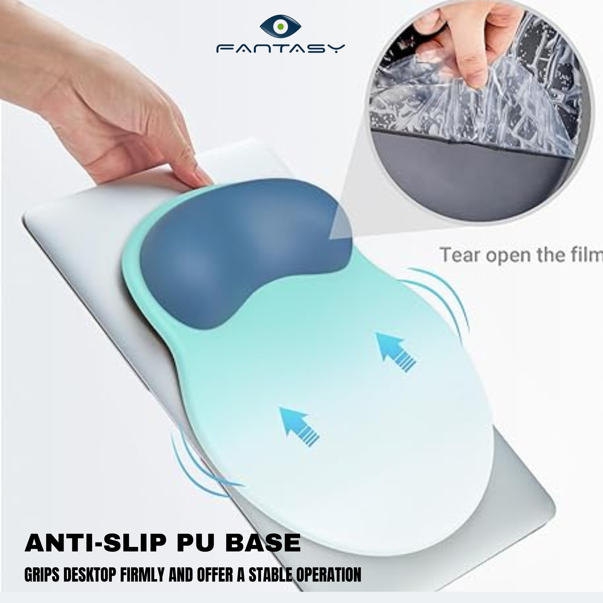 Fantasy Ergonomic UPGRADE REST WRIST Mouse Pad with Comfortable and ...