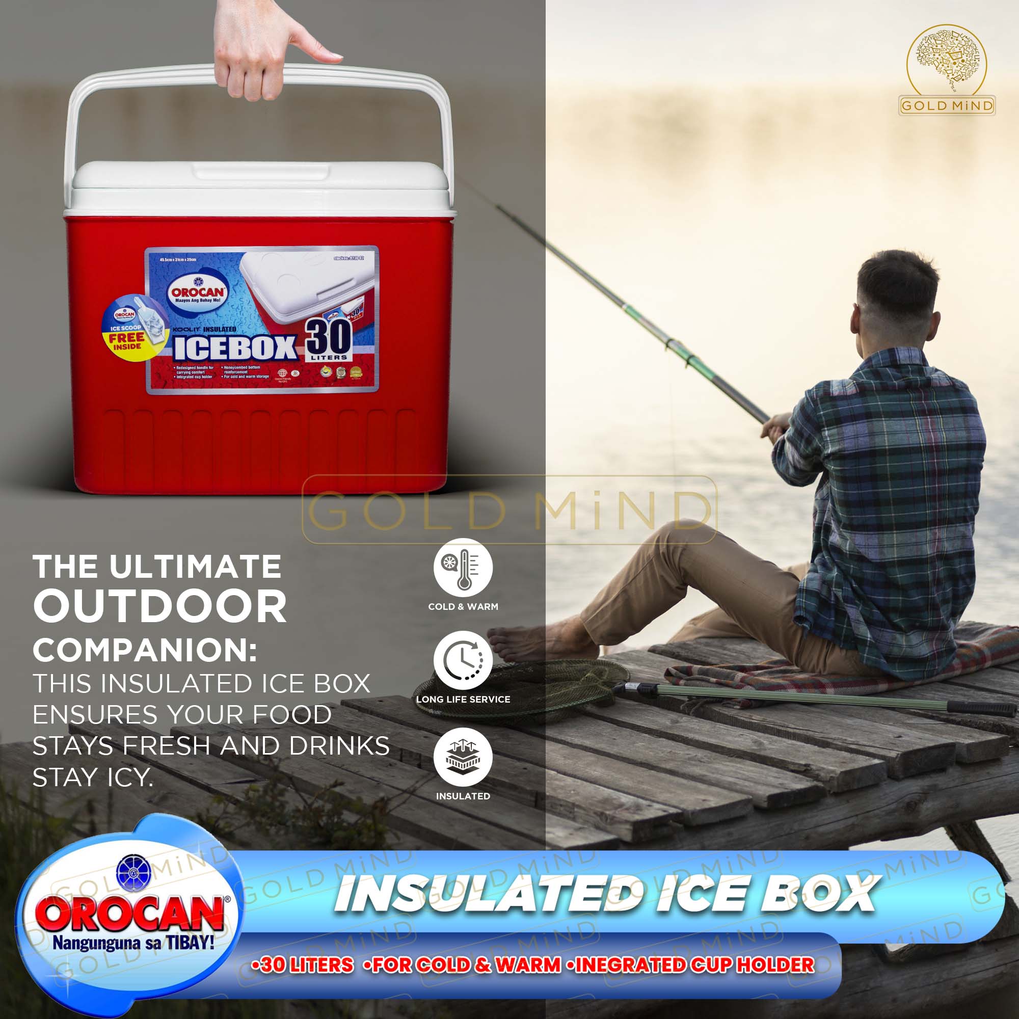 Orocan Icebox 45 & 30 Liters Insulated Ice Box | Shopee Philippines