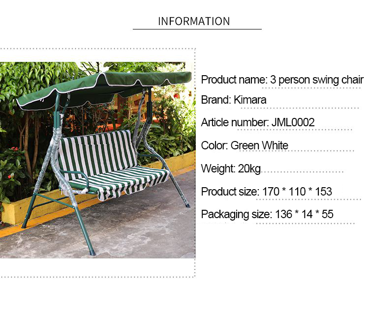 Three-person outdoor rocking chair home outdoor swing rocking chair ...