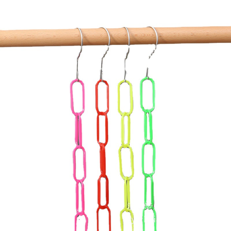 Metal And Plastic Loop Chain Hanger Hangerloop Chain Hanger Clothes ...