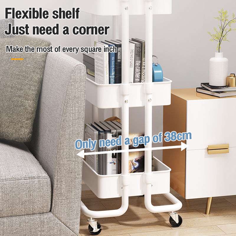 3-Tier Trolley Cart Organizer With Wheels kitchen Trolley Organizer for ...