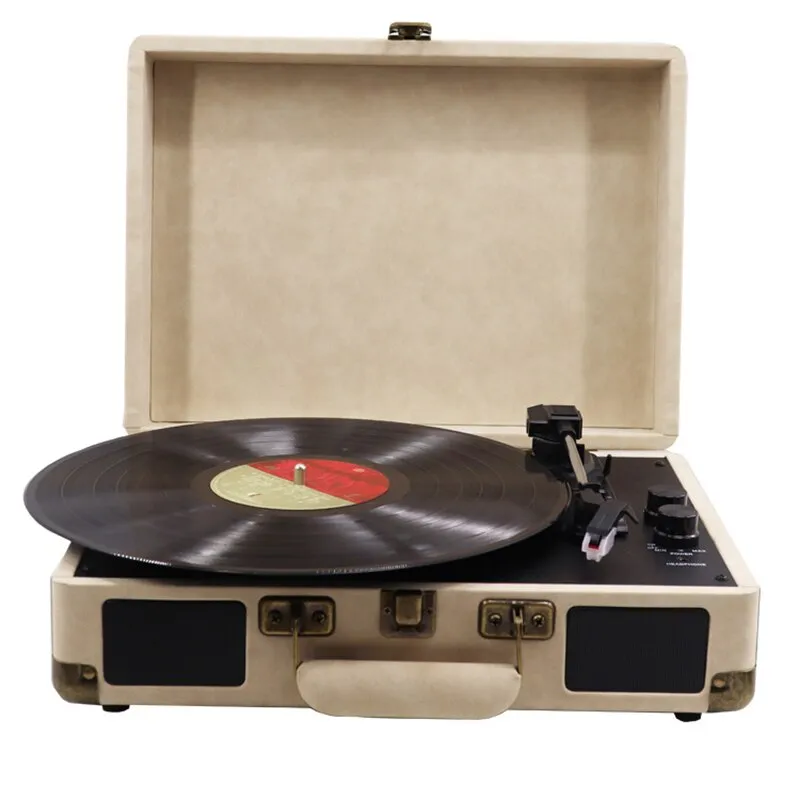 Portable Vinyl Player Turntable Music Player with Speaker and Bluetooth ...