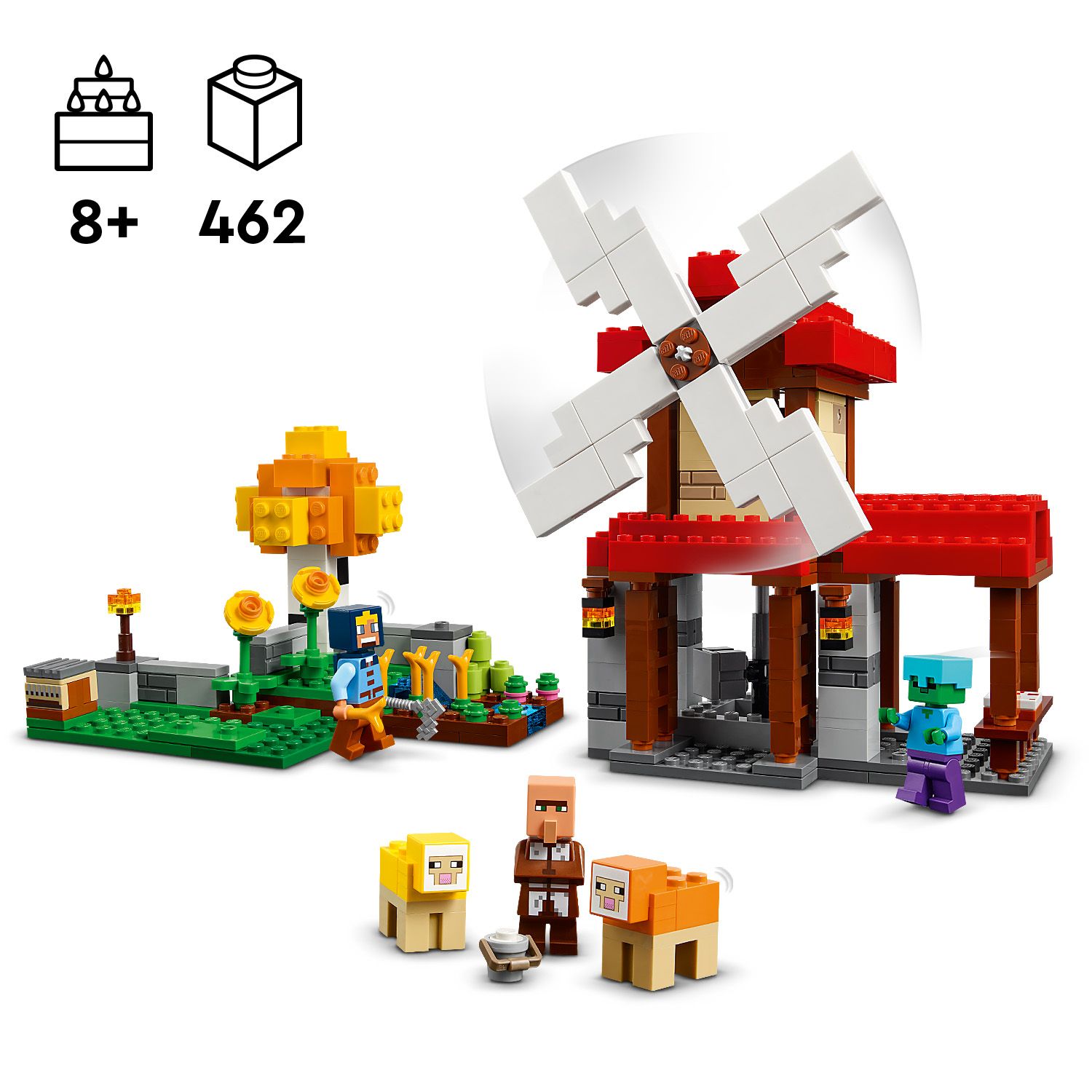 LEGO Minecraft 21262 The Windmill Farm (462 Pieces) | Shopee Philippines