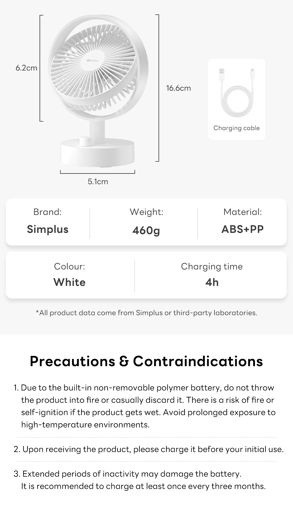 Lenkho Deals USB Desktop Small Fan,Stepless Speed Adjustment With Multiple Speed Levels Portable Plug In Personal Mini Fan Quiet Powerful Airflow Suitable Offic