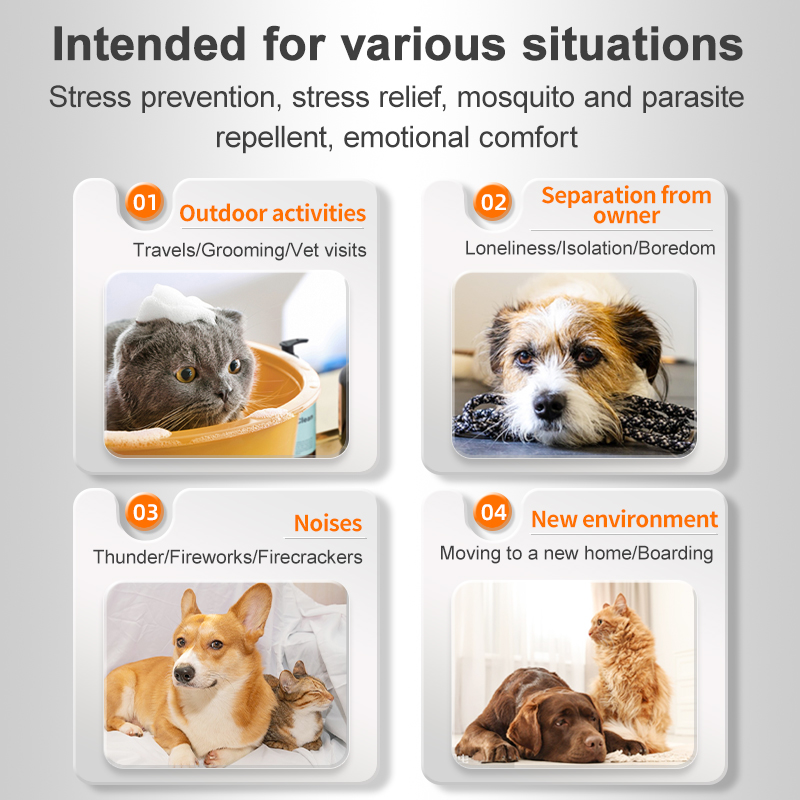 PUAINTA Dog Cat Collar Anti Flea and Tick Prevent Mosquitoes Dog Neck ...