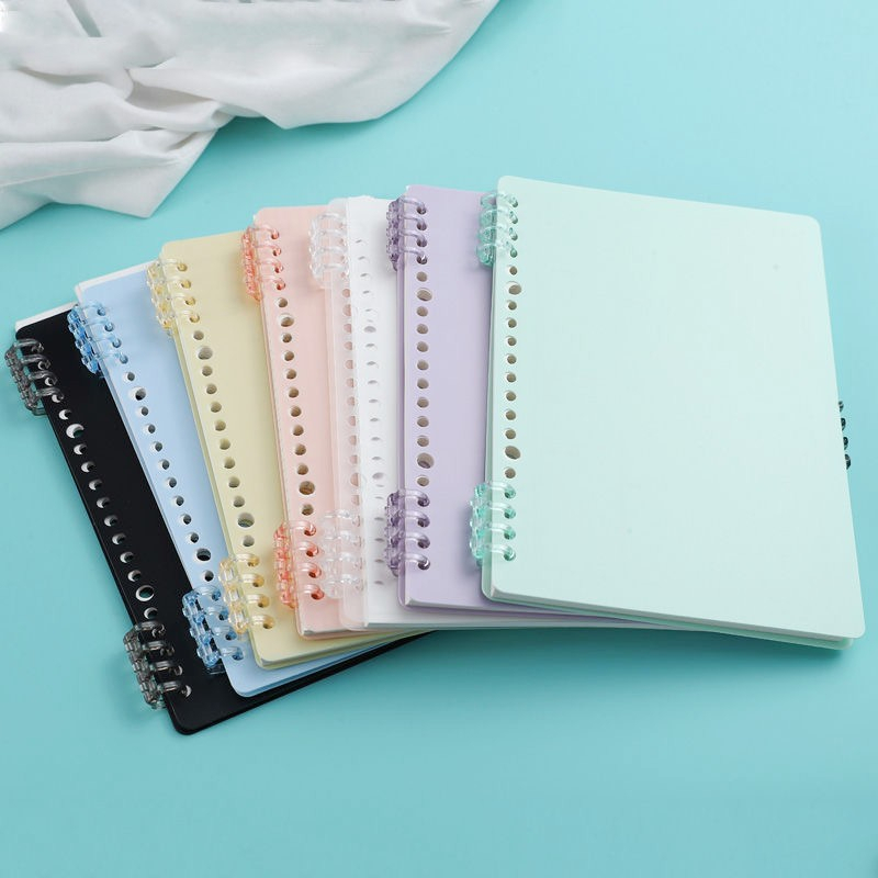 5 Hole Binding Ring DIY Transparent Plastic Binder Loop A4 A5 A6 Loose ...