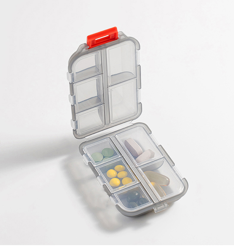 Portable Double-Layer Sub-Pack Mini Storage Box Multi-Purpose 10-Cell ...