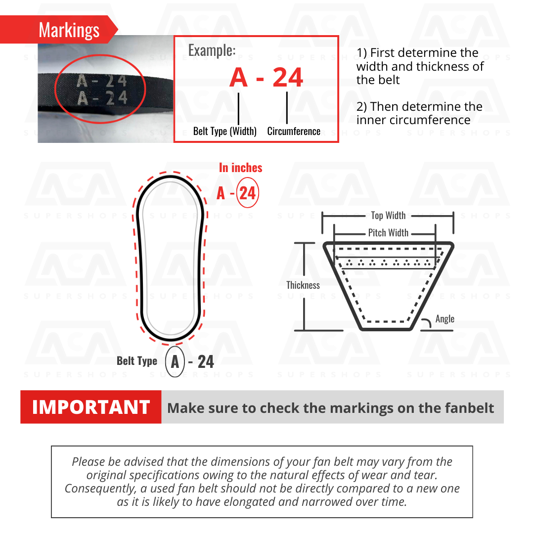 MITSUBOSHI V-BELT / RADIATOR BELT / INDUSTRIAL BELT ( 