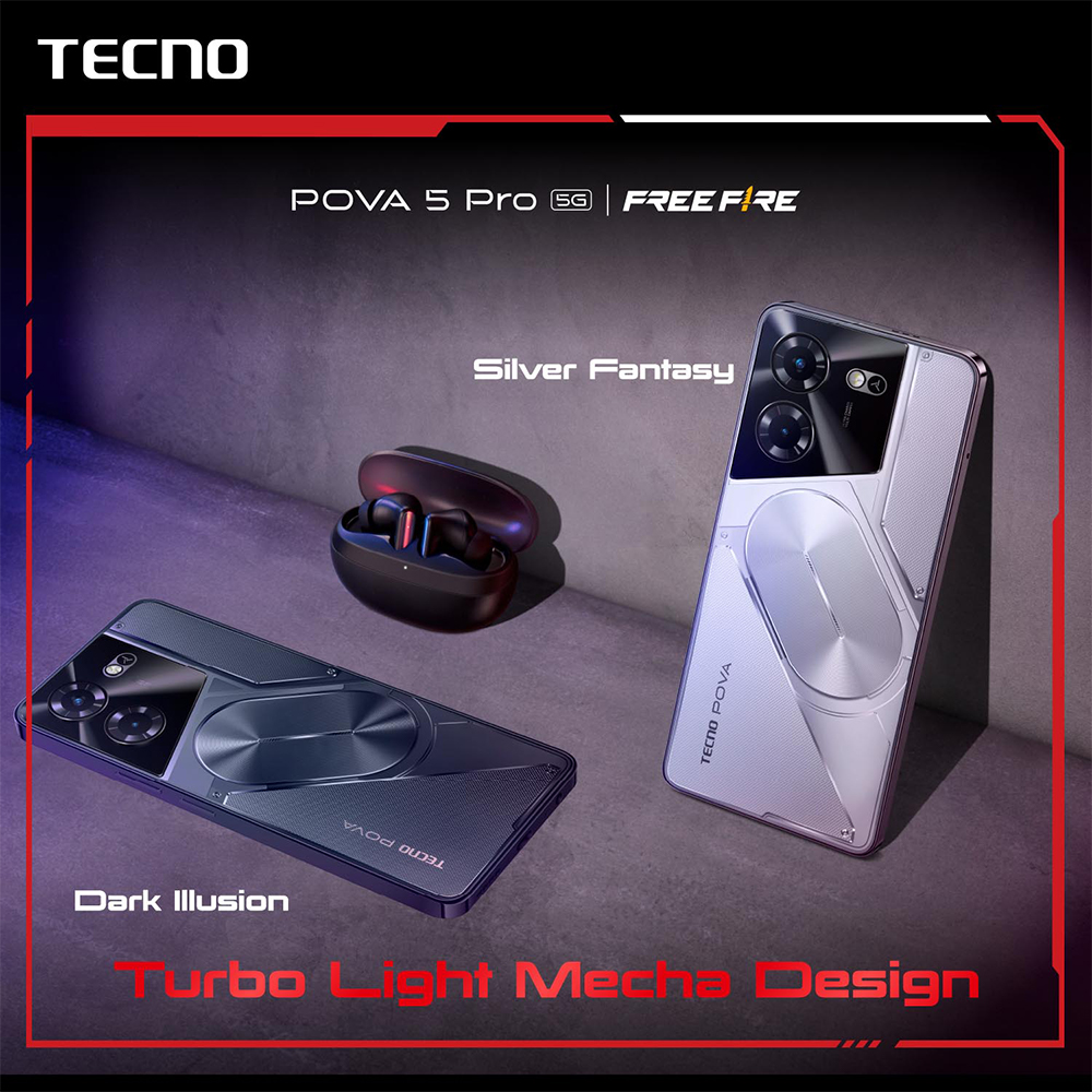 Tecno Pova 5 Pro 5G Smartphone | 16GB RAM (8GB Extended) + 256GB ROM ...