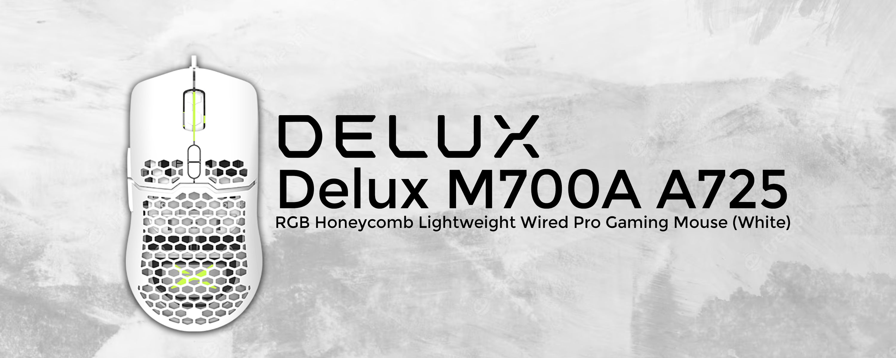 Delux M700A A825 RGB Honeycomb Lightweight Wired Pro Gaming Mouse ...