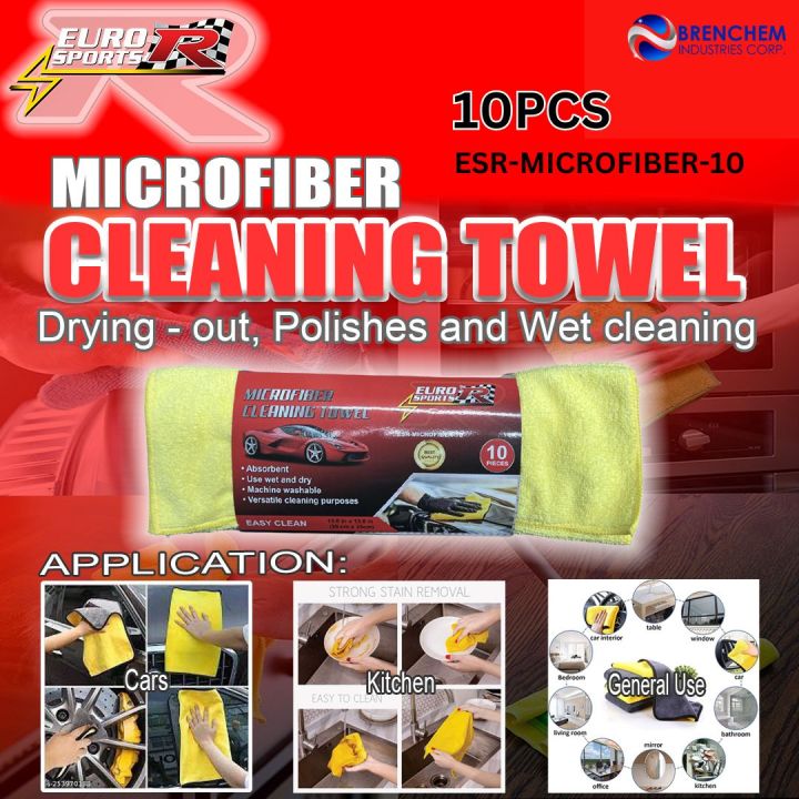 Euro Sports R Microfiber Absorbent Cleaning Towel Cloth /Dual sided ...