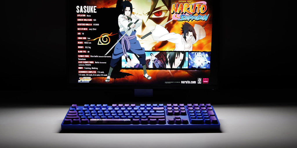 Akko Naruto Shippuden Sasuke 3108 V2 Wired Mechanical Keyboard (Akko ...