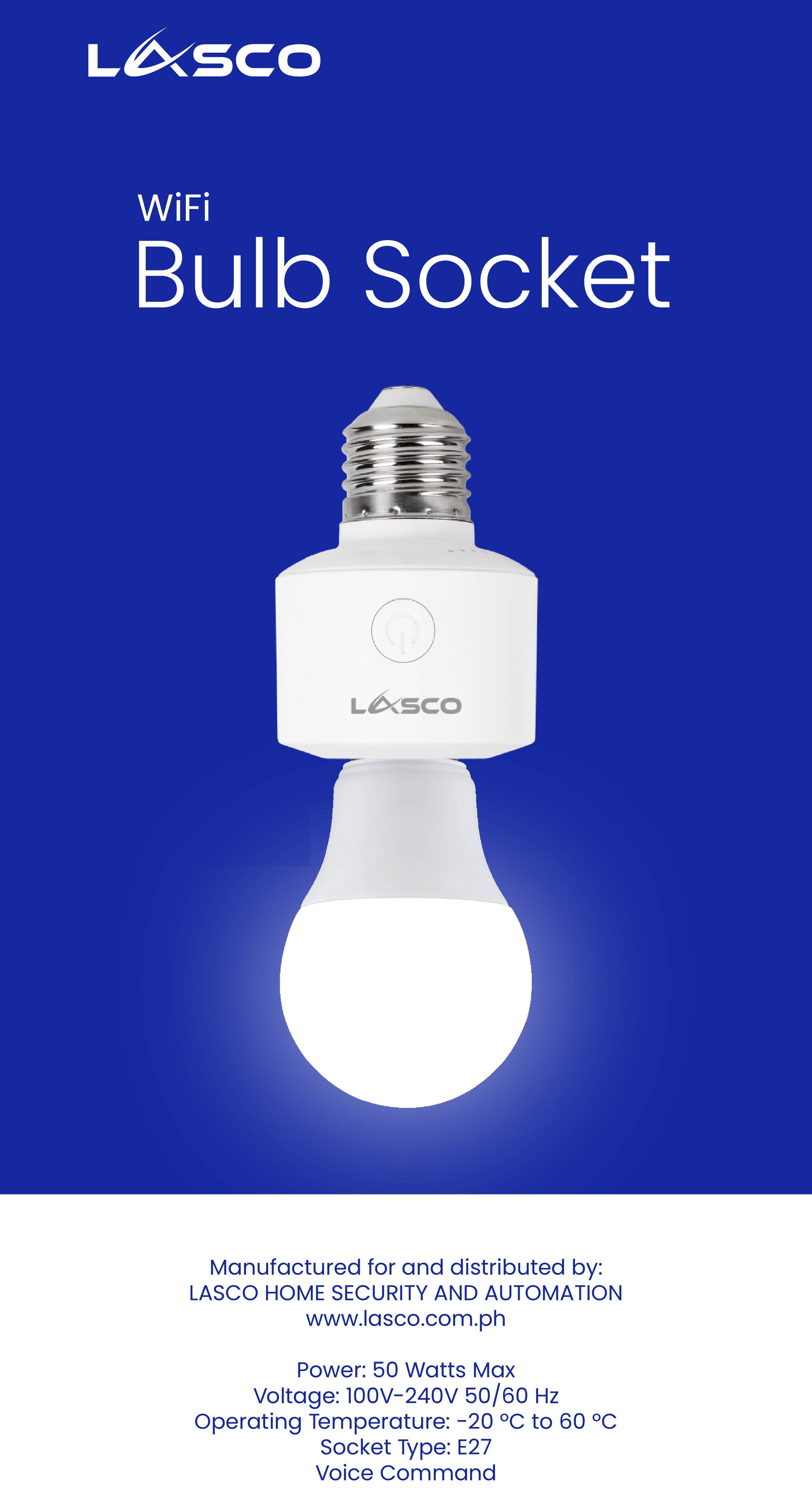 Lasco Wi Fi Mini Bulb Socket For Bulbs Max Watts Shopee Philippines