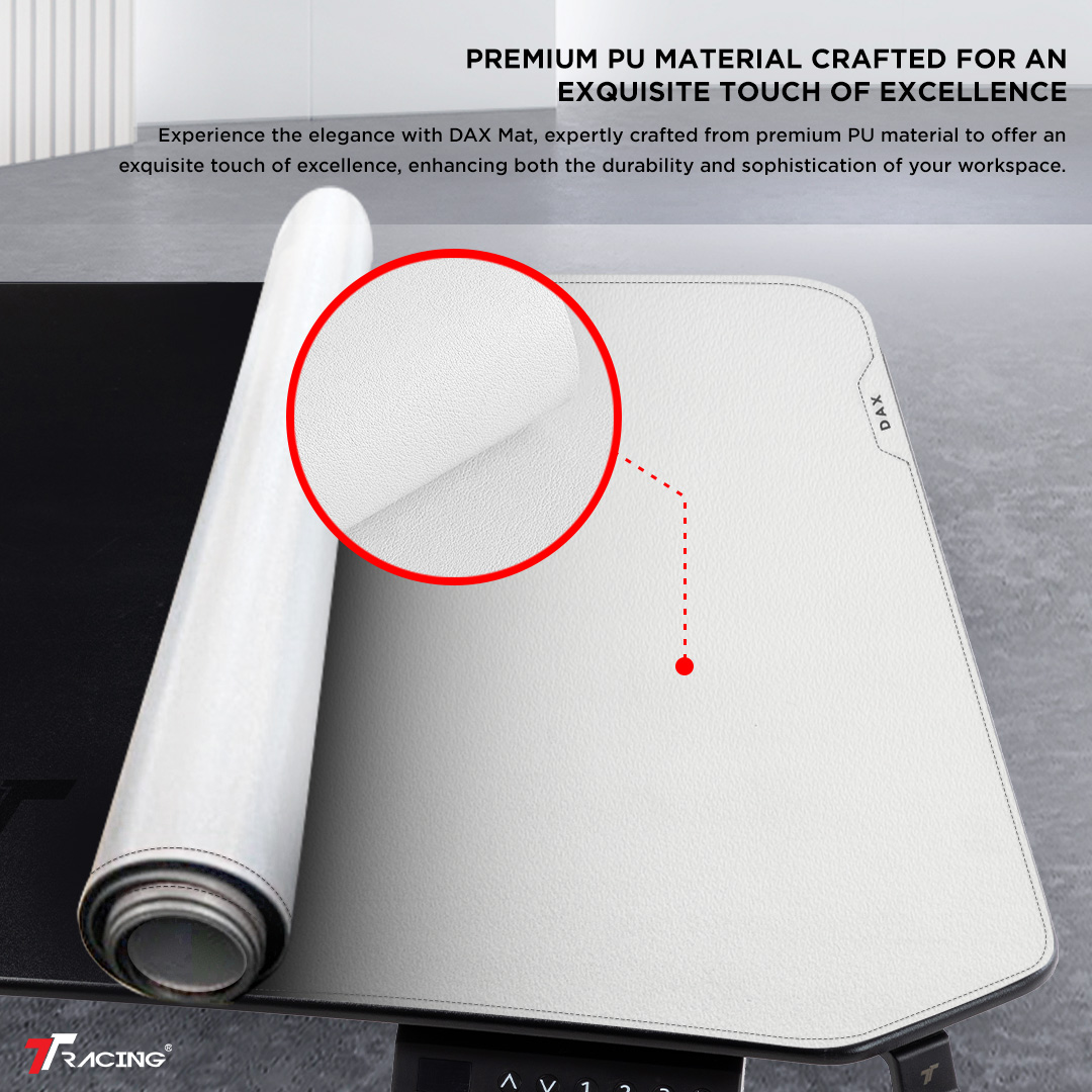 TTRacing Dax Mat | Desk Mouse Pad Slip Resistant PU Leather Material ...