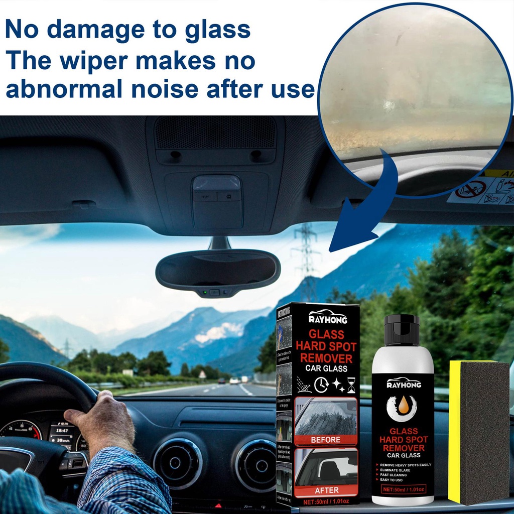 Car glass cleaner Windshield cleaner Deep clean Acid rain remover for