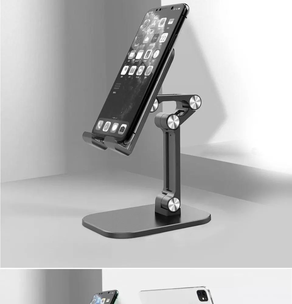 Portable Collapsible Phone Stand Adjustable Height Multi-angle Free ...