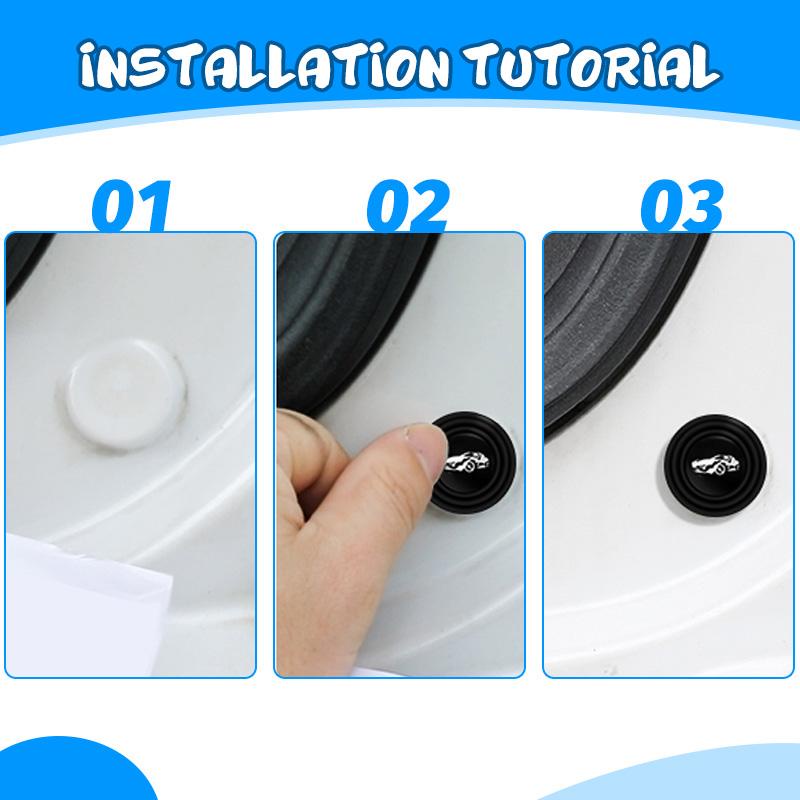 Buy 10pcs Car Door Anti-collision Silicone Pad Anti-shock For Toyota