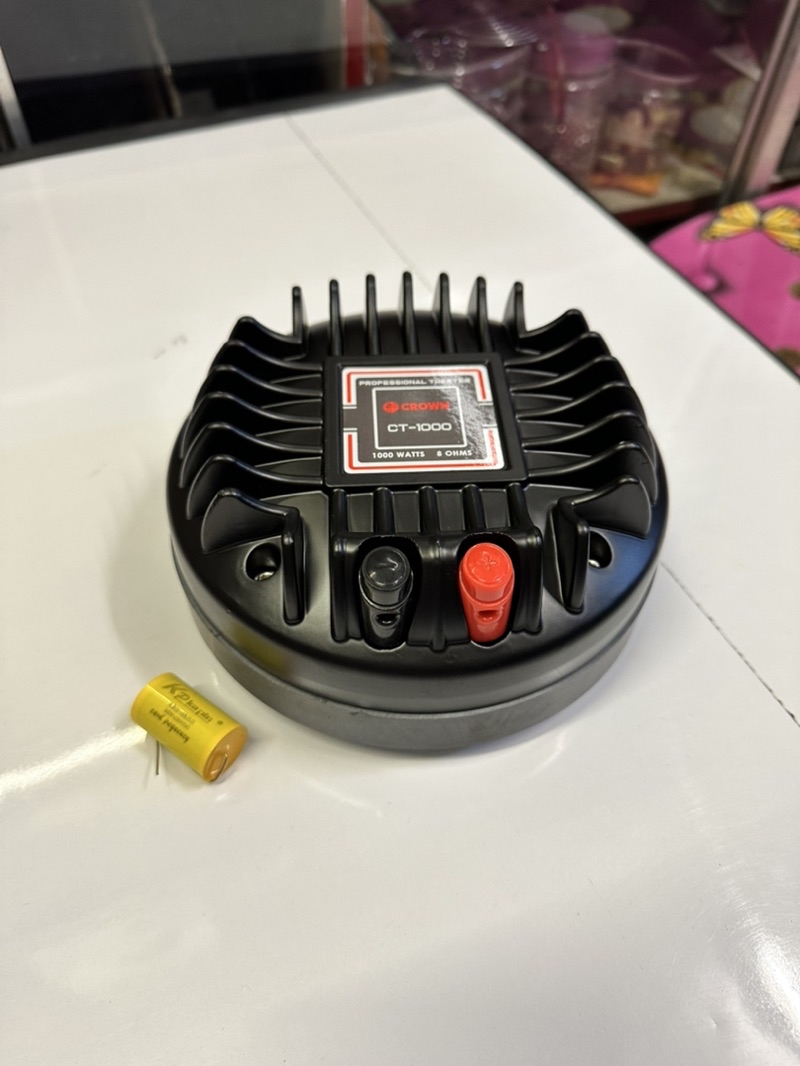 1pc Crown CT-1000 compression driver unit 1000watts 8ohms Tweeter Bolt ...