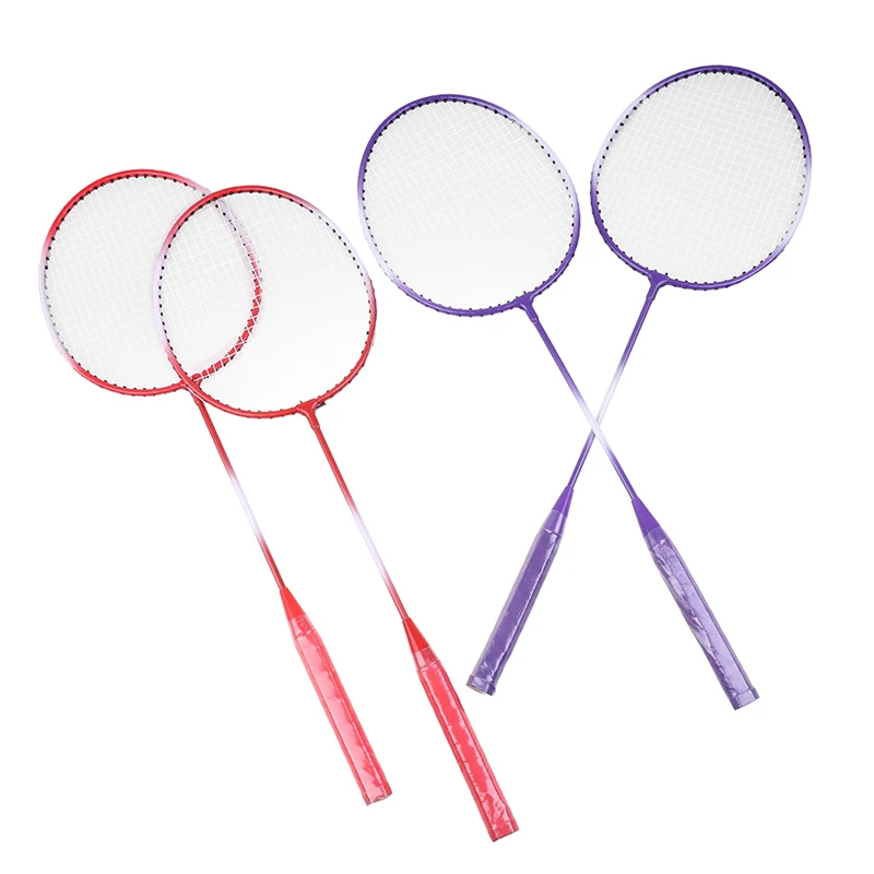 Badminton Racket Set Couple Alloy Split Racket for Student Beginner ...
