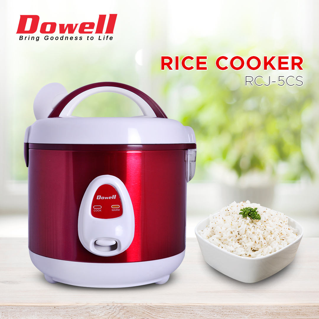 Dowell by Winland 1.0L Jar Type Rice Cooker serves 5 cups with steamer ...
