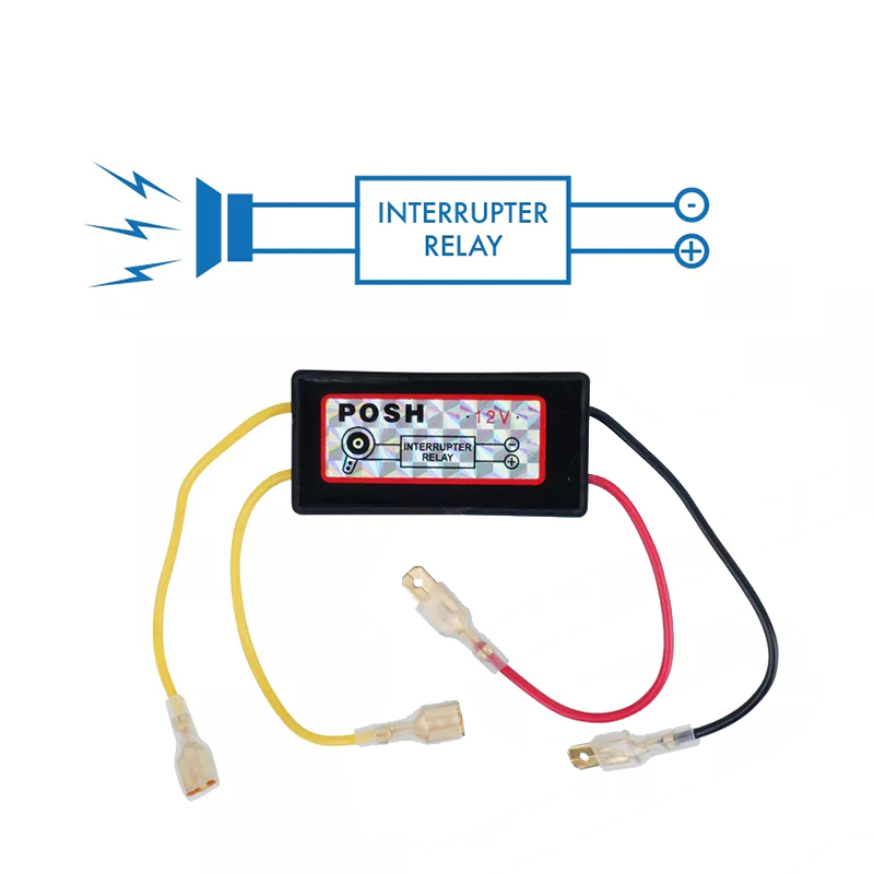 12V Universal Horn Relay Rapid Motorcycle Retrofit Accessories Horn ...