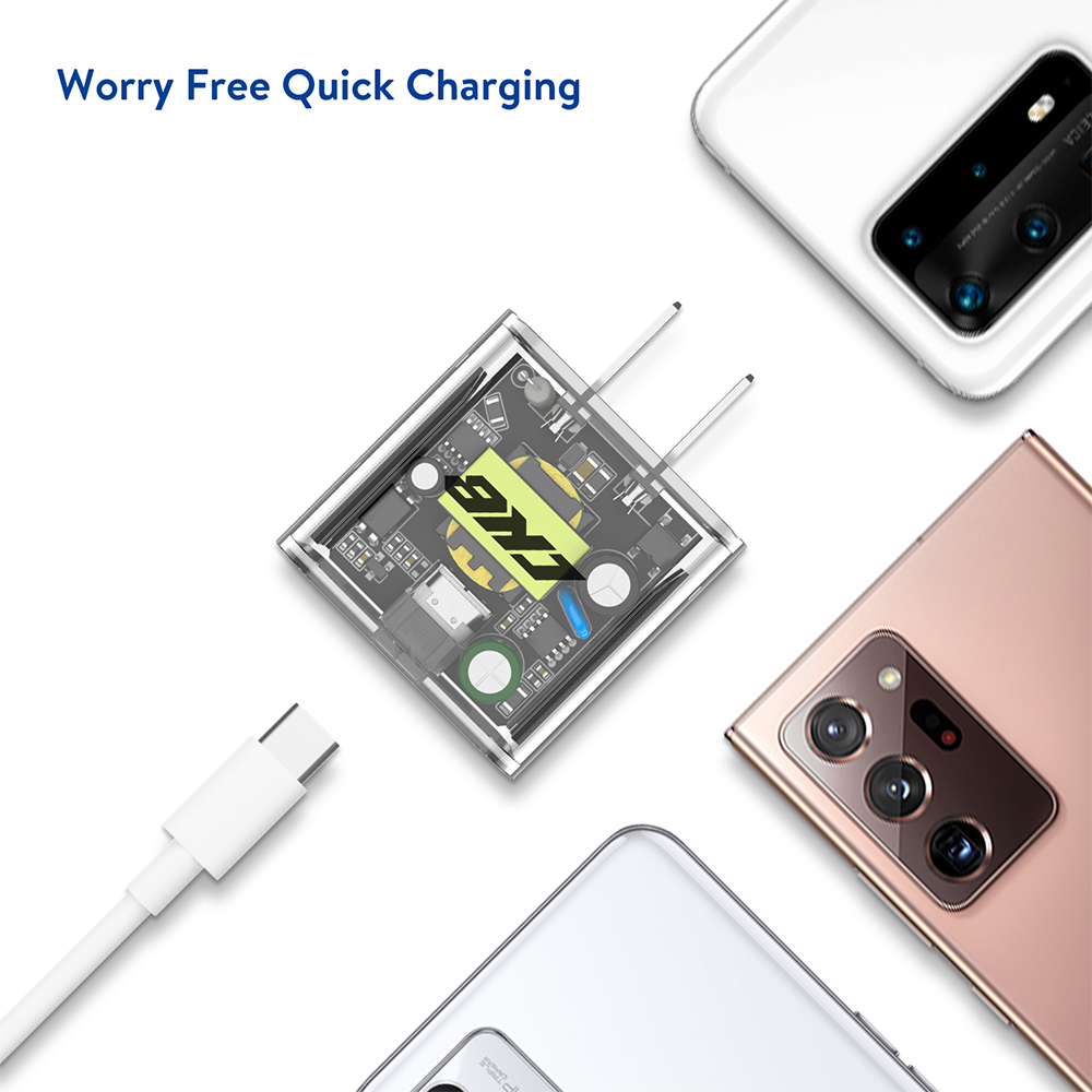 CKB CK-060 30W Transparent Shell Fast Charging Adapter | Type-C Port ...
