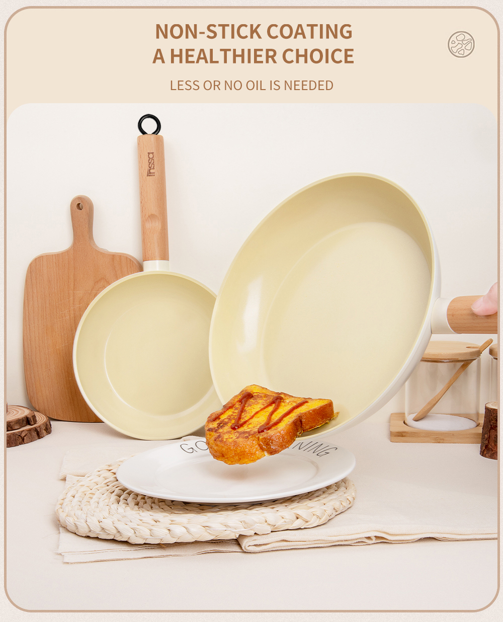 Simplus 24cm Fry Pan/28cm Wok/24cm Soup Pot/18cm Saucepan Gas Stove ...