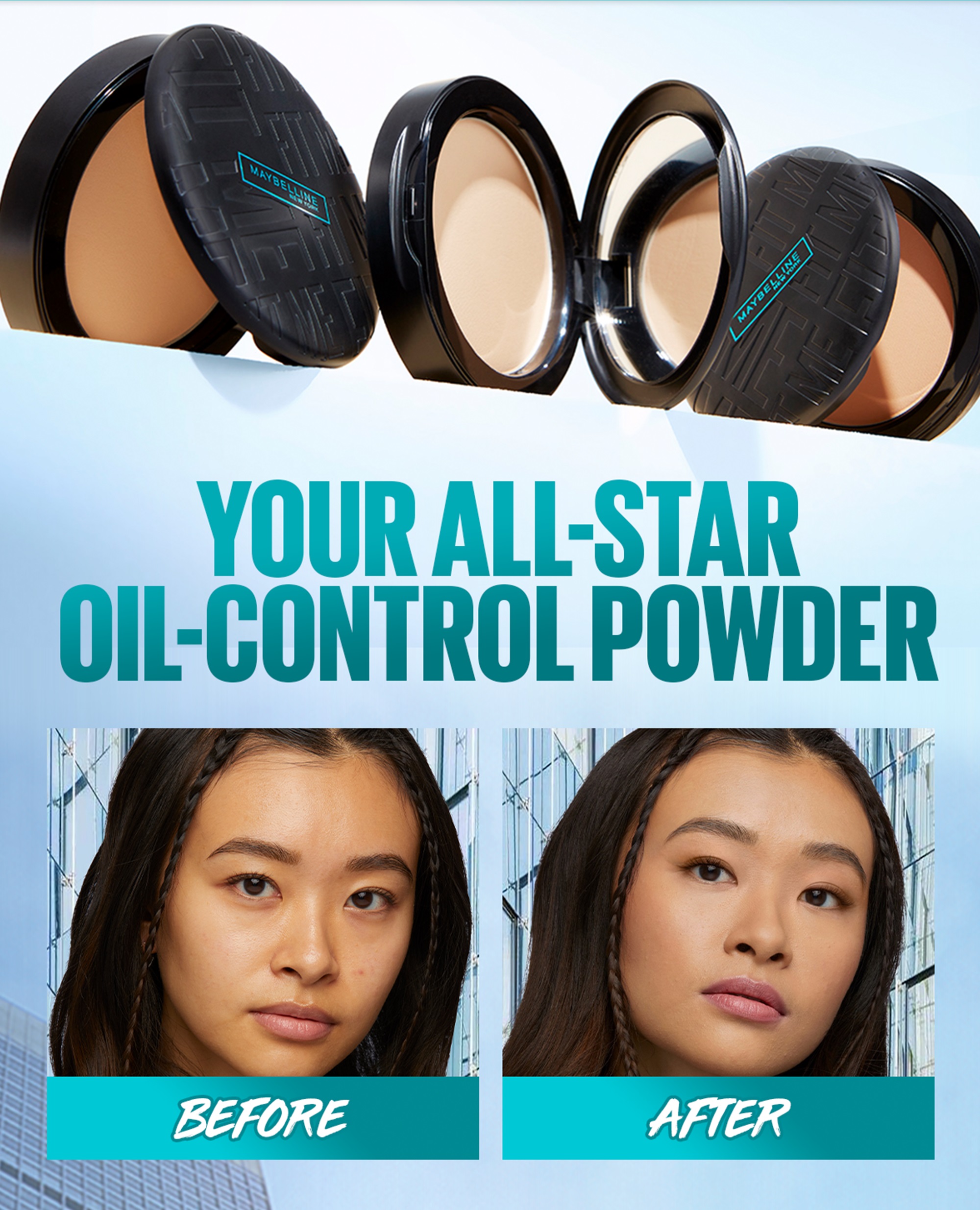 Maybelline Fit Me Compact Powder - Long lasting, 16HR Oil Control, SPF ...