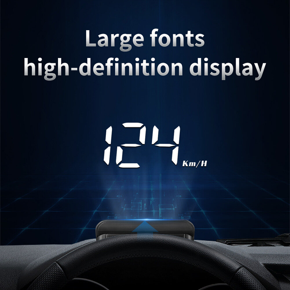 Universal Car HUD M3 Head Up Display OBD II OBD2 Auto Gauge Dash Screen ...