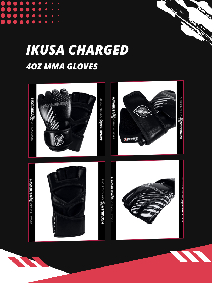 HAYABUSA Ikusa Charged 4oz MMA Gloves Shopee Philippines