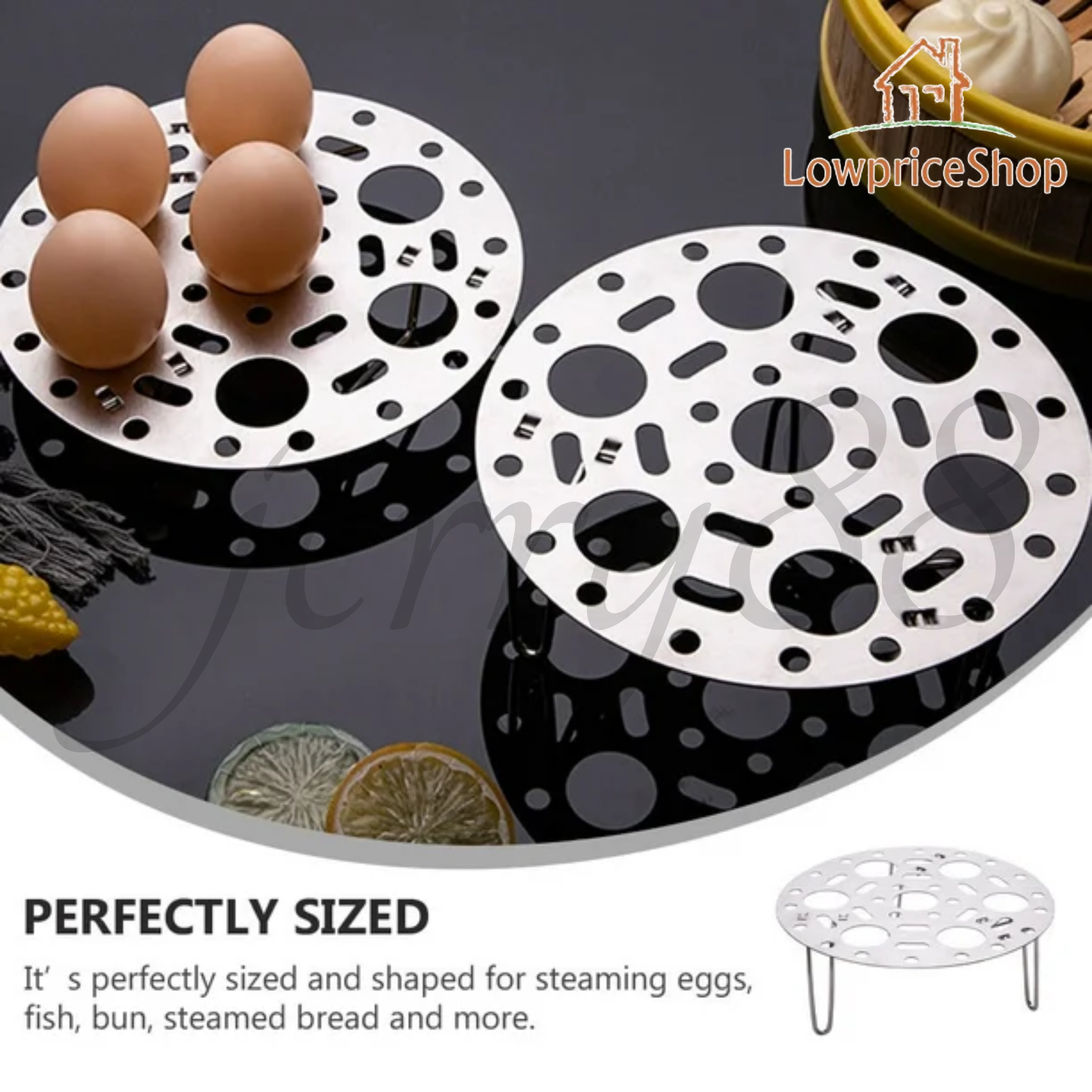 JERRY88 1pc Pot Steaming Rack Stainless Steel Steamer Rack Cookware ...