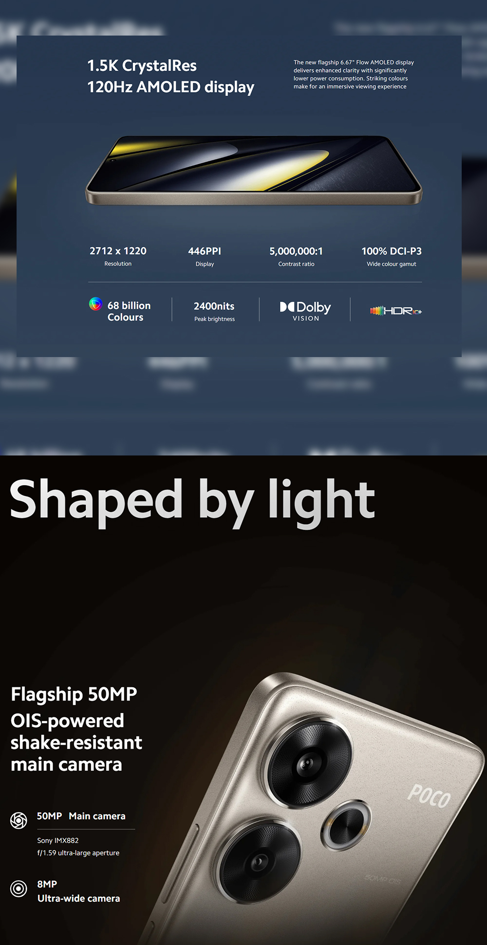 POCO F6 5G Flagship Snapdragon 8s Gen 3 Mobile Platform | Shopee ...