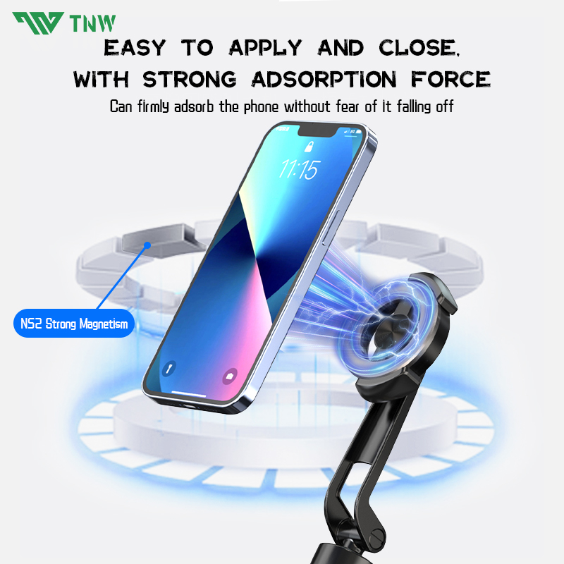 TNW T14 Magnetic Selfie Stick Magsafe Tripod Handheld Fold Stabilizer ...