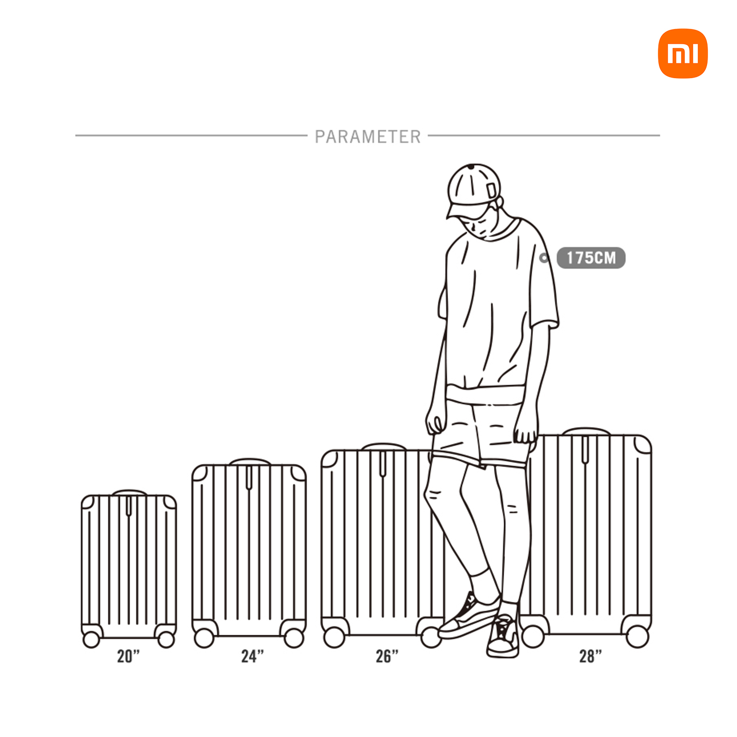 Xiaomi 90 Points All-round Guard Suitcase | Shopee Philippines