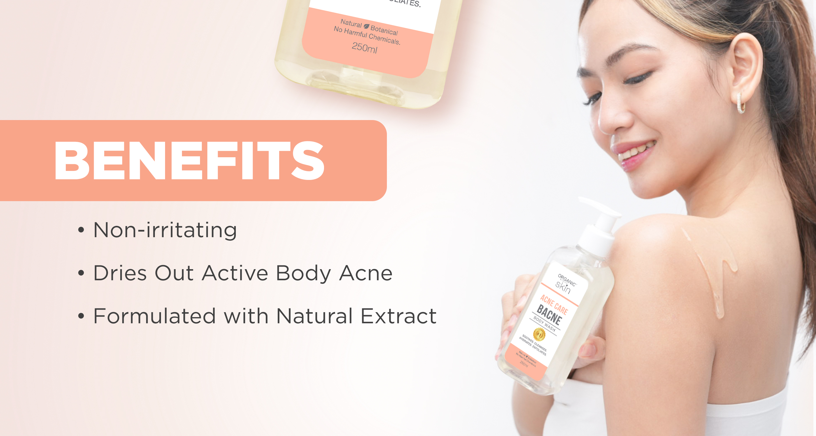 Organic Skin Japan Acne Care Bacne Body Wash 250ml Antiacne Bodywash