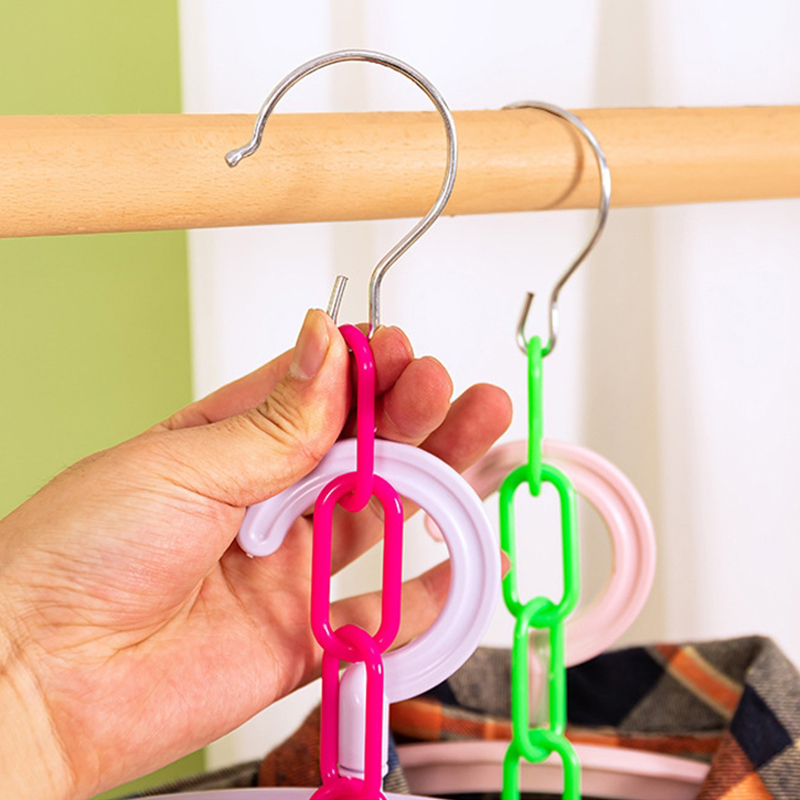 Metal And Plastic Loop Chain Hanger Hangerloop Chain Hanger Clothes ...