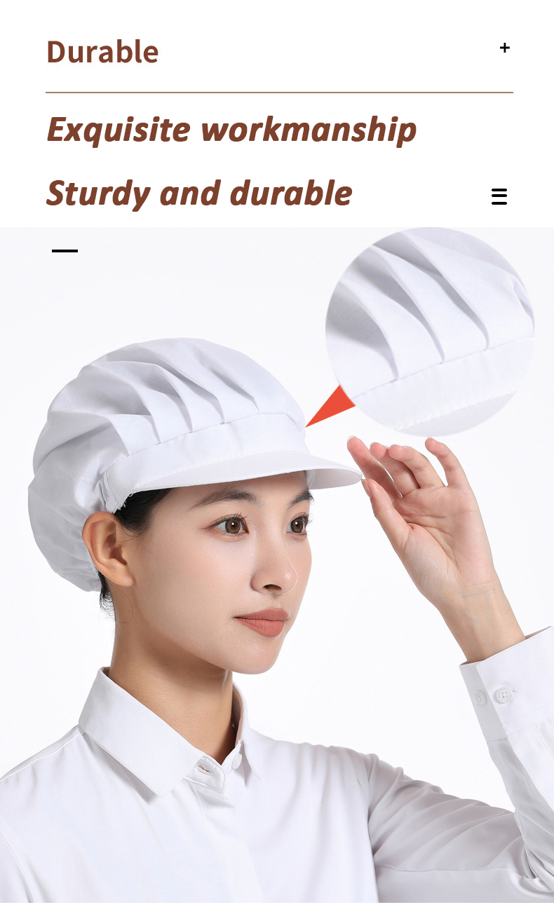 Fashion Breathable Chef Hat Kitchen Food Service Cooking Cap Chic ...