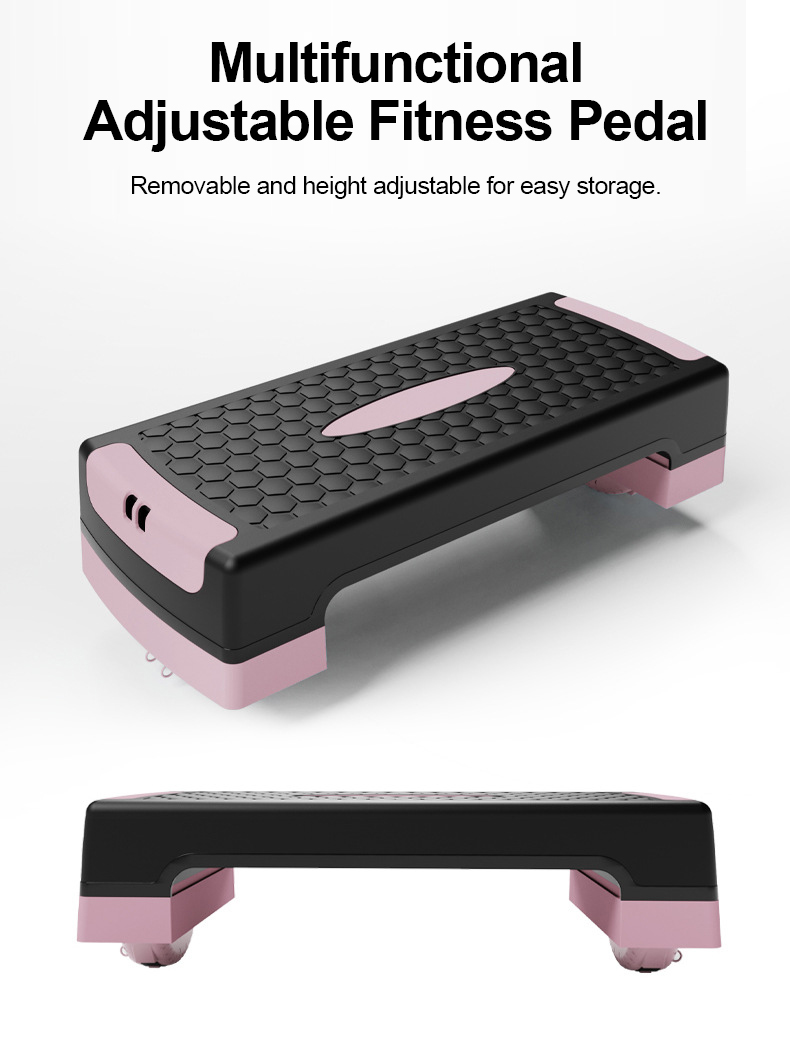 Aerobic Step Yoga Pedal Indoor Adjustable With Free Pull Rope Yoga ...