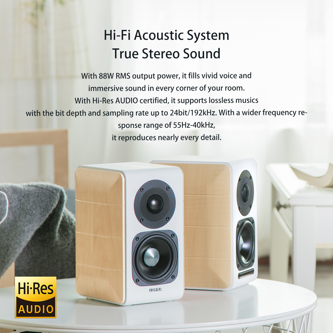 Edifier S880DB Hi-Res AUDIO Certified Bookshelf Speakers Shopee