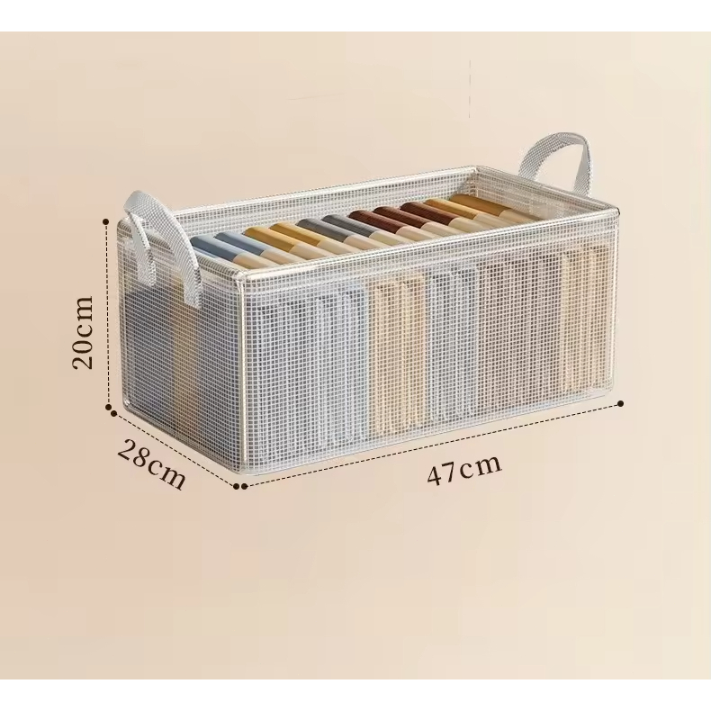 Foldable Clothes Organizer Storage Box Waterproof Wardrobe