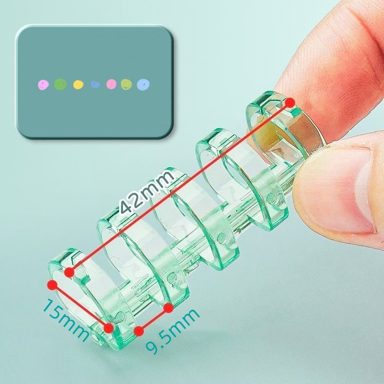 5 Hole Binding Ring DIY Transparent Plastic Binder Loop A4 A5 A6 Loose ...